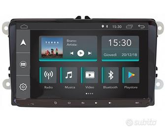 Radio monitor android 8 volkswagen 9" hd touch