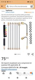 kit prolunga idropulitrice 3,05m + 2curve+ 6ugelli