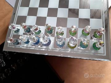 OTTAVIANI Scacchiera in cristallo cm.35x35x6.