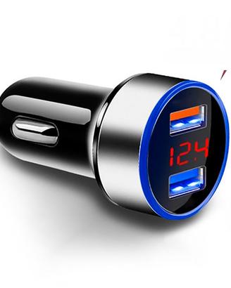 Caricabatterie USB 3.0 (nuovo) con amperometro