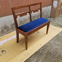 Panca con seduta in velluto