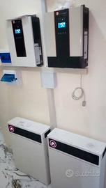 Kit fotovoltaico 10kw accumulo 6kw litio impianto