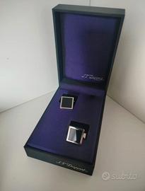 Gemelli S.T.Dupont acciaio e onice 