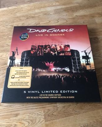 LIVE in GDansk, David Gilmour, Box set 5 Vinili.