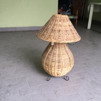 Lampada in vimini