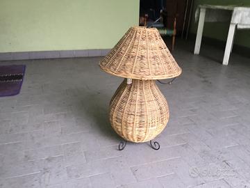 Lampada in vimini