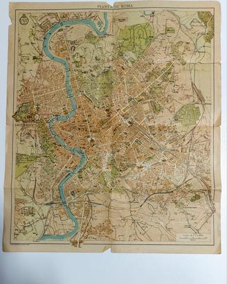 Mappa storica di Roma 1930 - DeAgostini per  ENIT