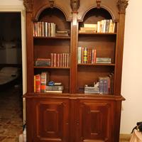 libreria in noce 
