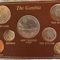 Gambia 1966-1970 - set di 7 monete FDC