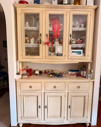 Credenza buffet stile shabby 3 ante + 3 cassetti