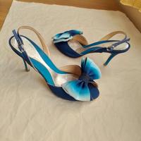 Mellow Yellow sandali sling back heels n.38