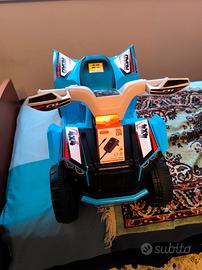 Quad Elettrico HOMCOM Bambini 18-36 mesi Blu