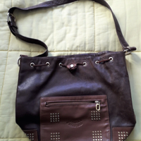 Borsa Linea Amistad in pelle marrone ruggine Usata