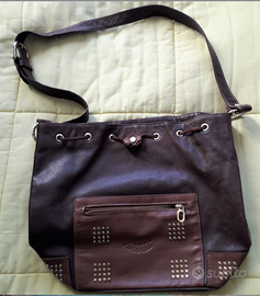 Borsa Linea Amistad in pelle marrone ruggine Usata