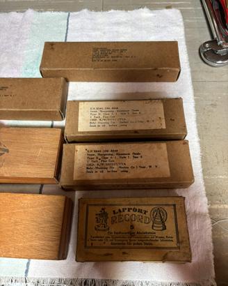Lotto di pietre per affilare vintage