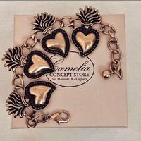 Bracciale Cuori in ottone