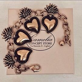 Bracciale Cuori in ottone