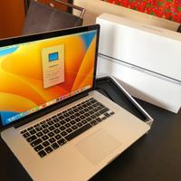 Macbook Pro Retina, 15 pollici SSD VENTURA