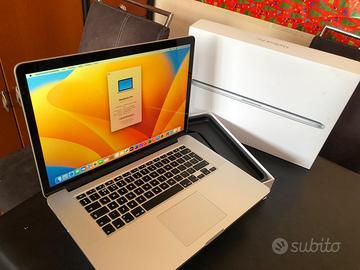 Macbook Pro Retina, 15 pollici SSD VENTURA