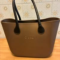 Borsa O bag marrone bronzo