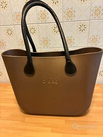Borsa O bag marrone bronzo