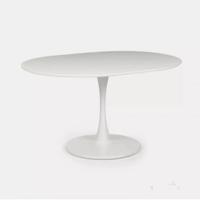 Tavolo rotondo bianco allungabile. 