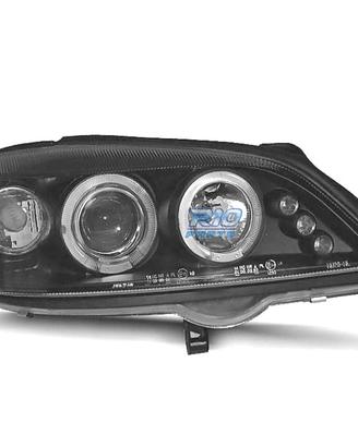 FARI PER OPEL ASTRA G 97-04 ANGEL EYES LED FONDO N
