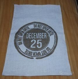 Sacco doni natalizio in juta