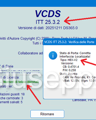 VAGCOM VCDS 25.3.2 HEX-V2 ITALIANO INGLESE