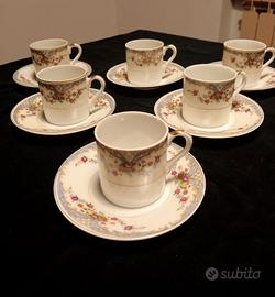 * Servizio caffè giapponese da 6 tazzine vintage
