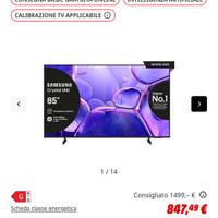 Samsung UE85U8000FUXZT 85 pollici