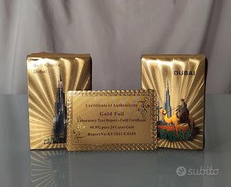 Due mazzi da Poker laminati in oro 24k