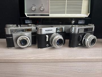 Lotto tre macchine fotogafiche vintage voigtlander