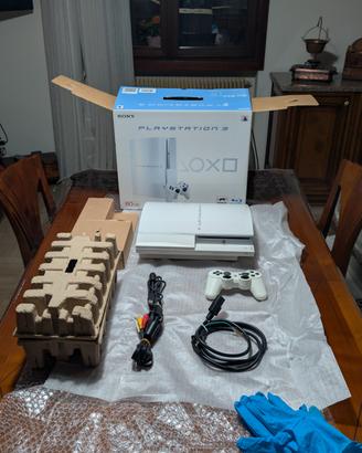 PS3 Fat 80GB Ceramic White JP Super Mint Bianca