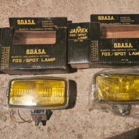 fanalini antinebbia vetro giallo auto vintage 