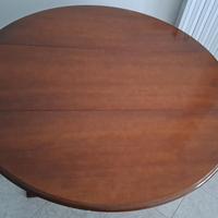 Tavolo in legno rotondo 120 cm pieghevole