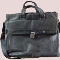 Piquadro - Borsa 24h da lavoro in pelle nera