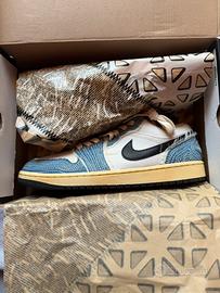 Air Jordan 1 Low SE WRMK Sashiko Denim