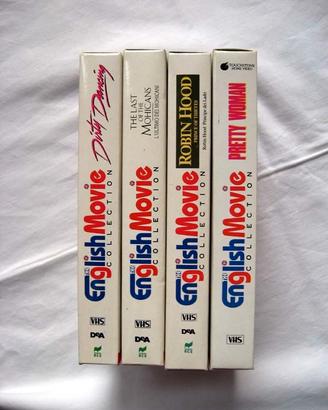 4 Film VHS in lingua originale inglese