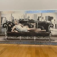 Quadro moderno in bianco e nero stile vintage