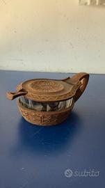 Zuccheriera Italiana Vintage in Plastica e Vetro