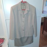Tailleur Luisa Spagnoli lana vergine verde oliva