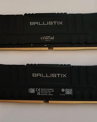 16GB RAM DDR4 Crucial Ballistix 3600/CL16