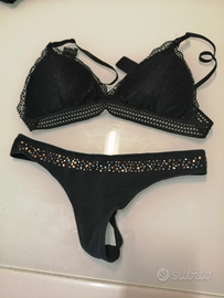Completo intimo nero tg 3