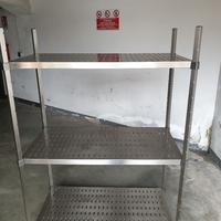 scaffale  acciaio inox 