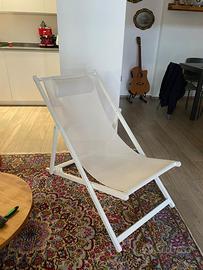 Elegante sedia sdraio reclinabile