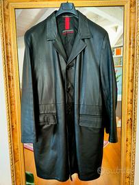 Cappotto uomo in pelle stile Matrix