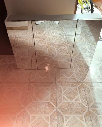 Specchiera da bagno 3 ante con luce