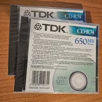 2x TDK CD-R74 650 MB nuovi sigillati