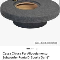 sub woofer ruota di scorta basser box senza woofer